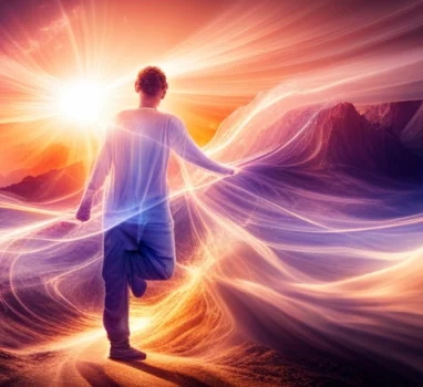 energy waves healing a person